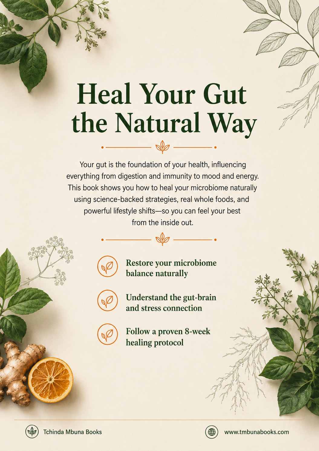 How to Improve Gut Health Naturally: A Science-Backed Guide to Healing Your Microbiome Without Medication How to improve gut health naturally Back cover