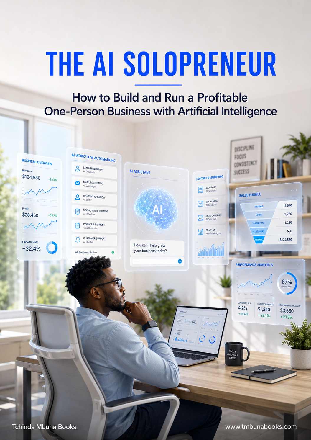 The AI Solopreneur: How to Build and Run a Profitable One-Person Business with Artificial Intelligence AI business assistant guide for solopreneurs ebook by Tchinda Mbuna Books